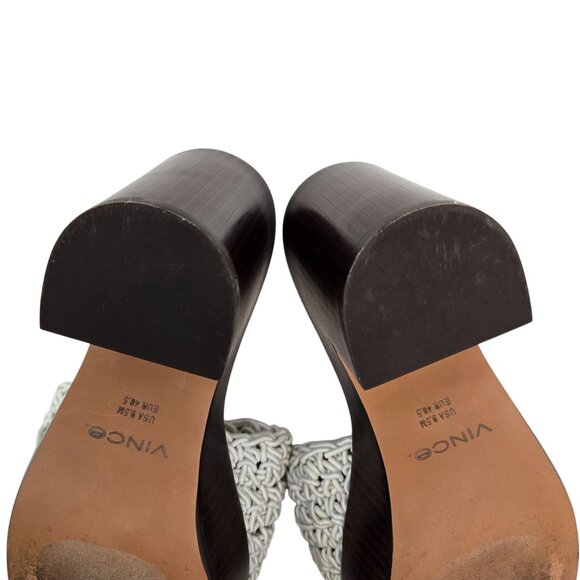 Vince. Nicki Crochet Platform High Heel Sandals Size 9.5 - Picture 7 of 12